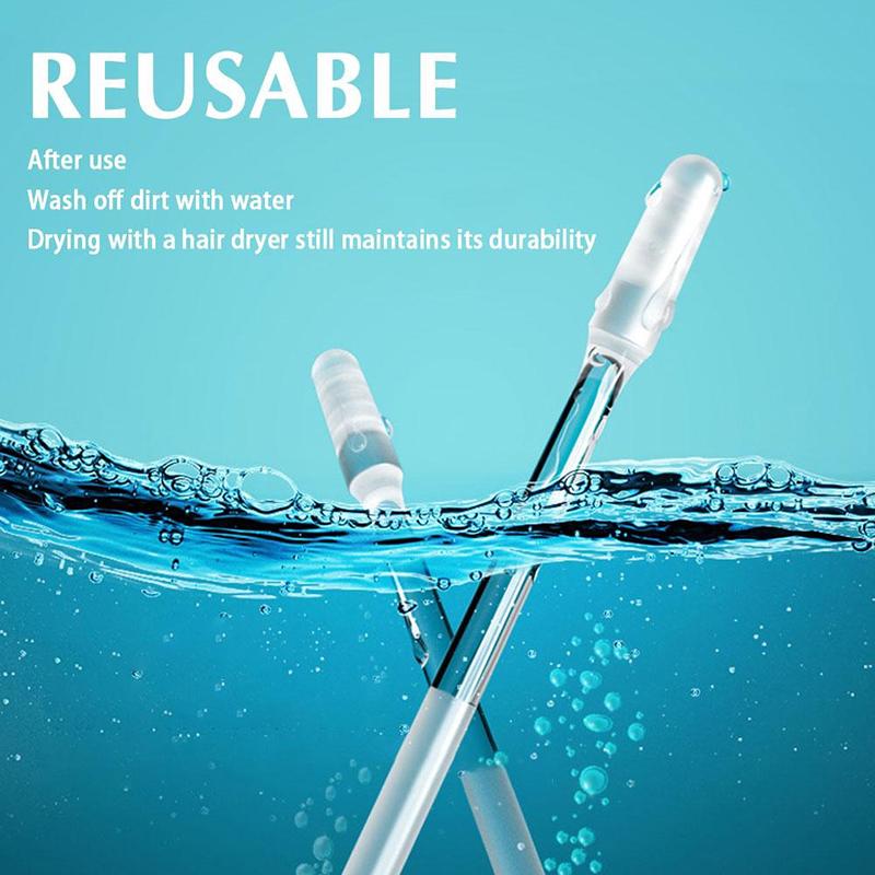 24Pcs Reusable Silicone Ear Wax Cleaner Sticks