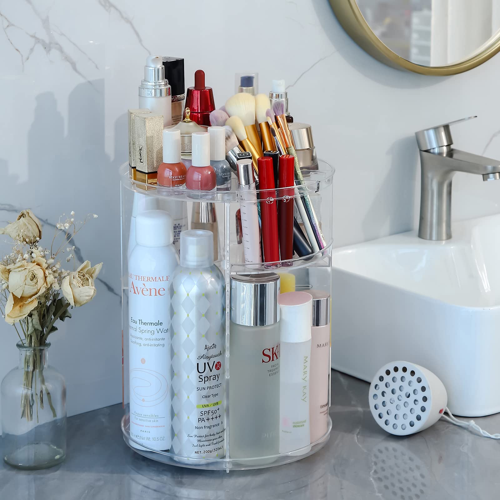 360° Rotating Makeup Organizer