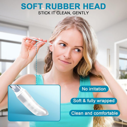 24Pcs Reusable Silicone Ear Wax Cleaner Sticks