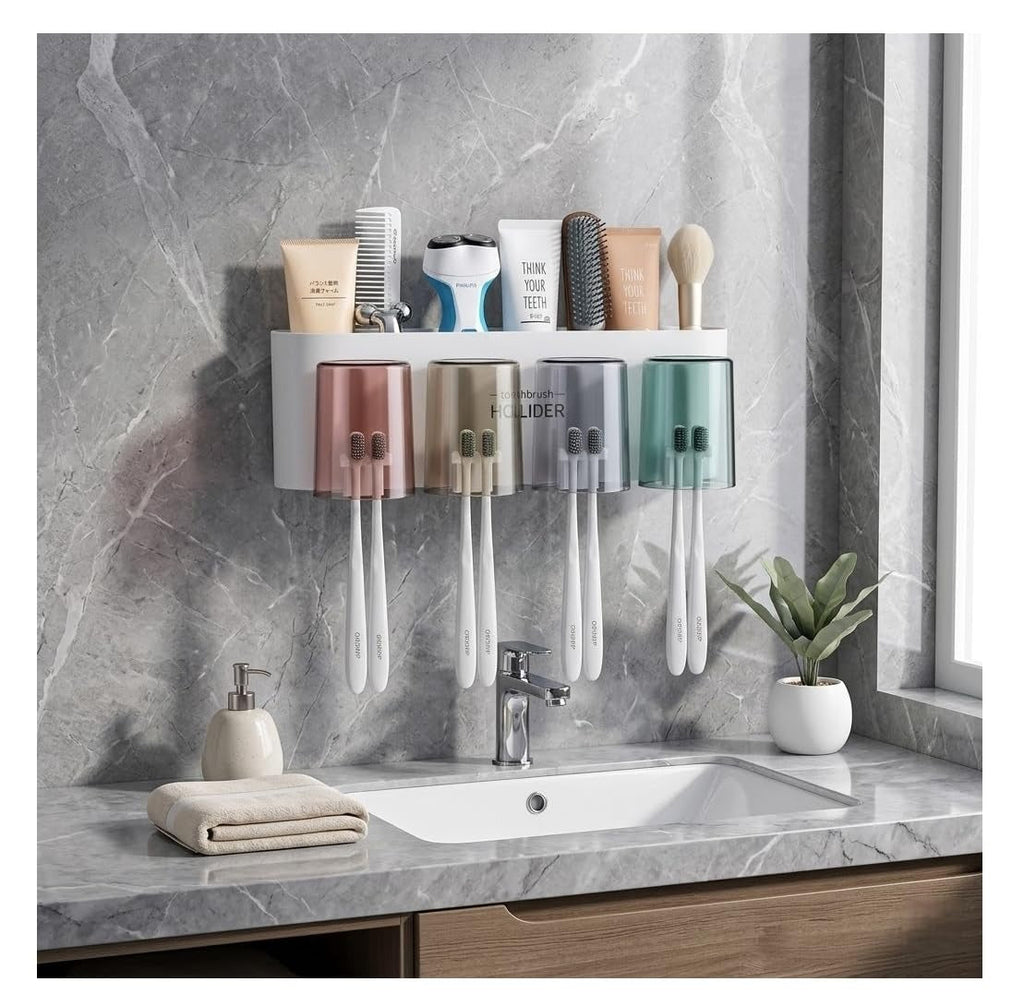 No-Drill Self-Adhesive Bathroom Organizer