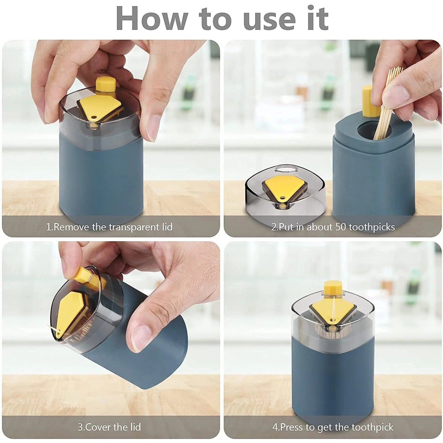 Pop-Up Toothpick Dispenser (Pack of 2)