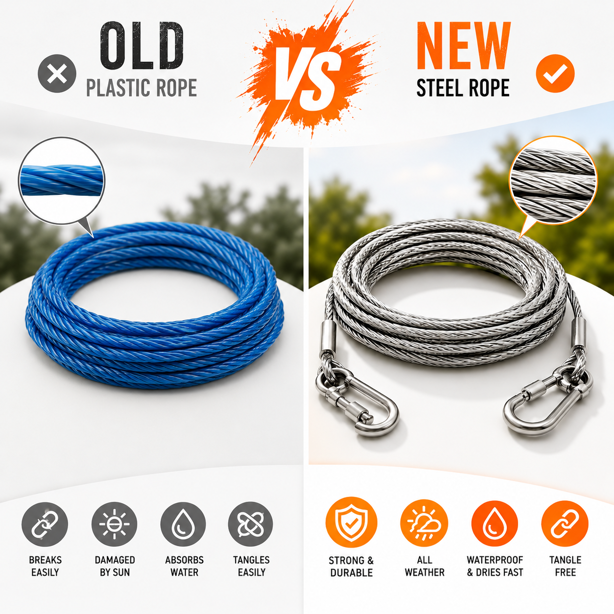 Stainless Steel Rope (5 meters)